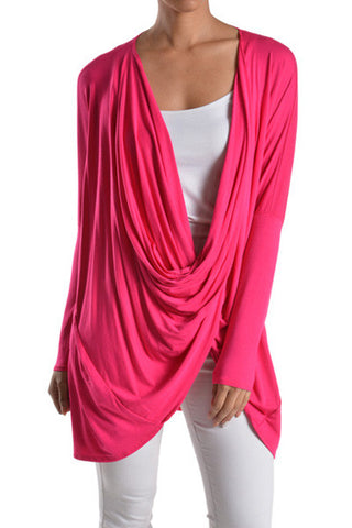 Tunic Love Top-Hot Fuchsia