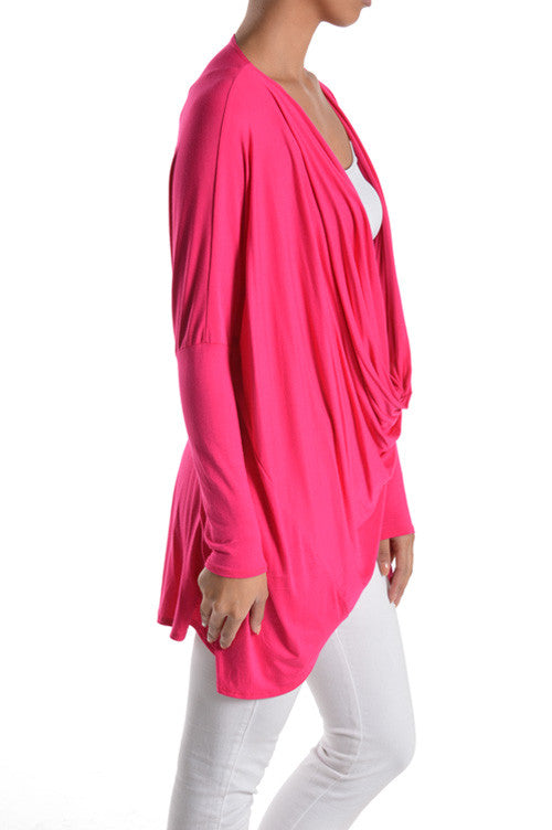 Tunic Love Top-Hot Fuchsia