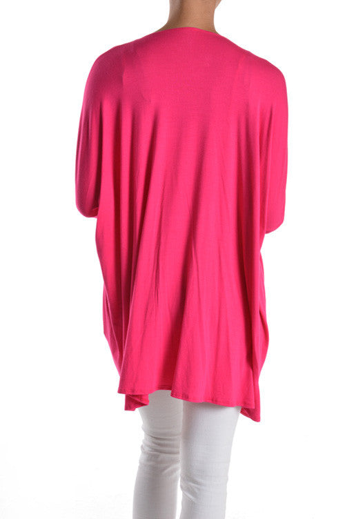 Tunic Love Top-Hot Fuchsia