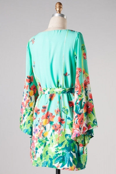 Tea For Two Floral Print Dress