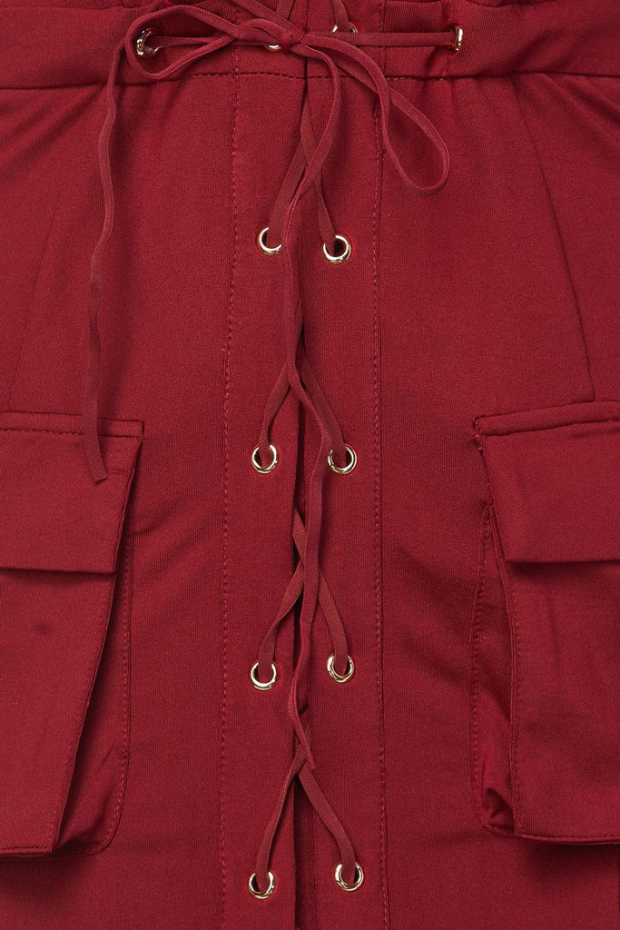 Take Me Out Maxi Dress-Burgundy