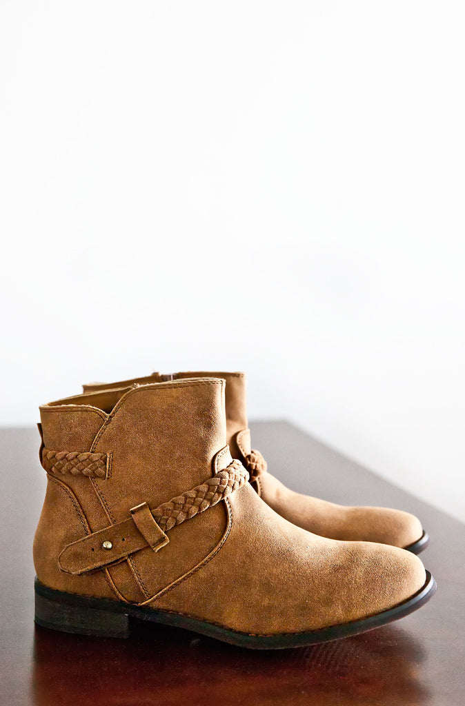 Braxton Ankle Boots-Cognac