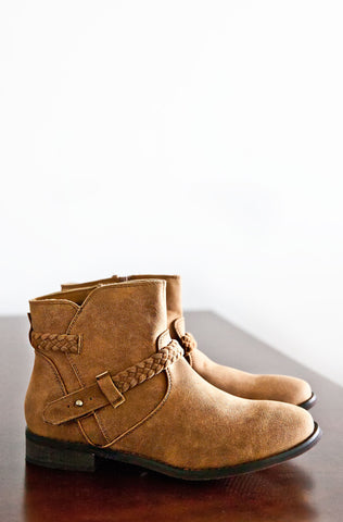 Braxton Ankle Boots-Cognac