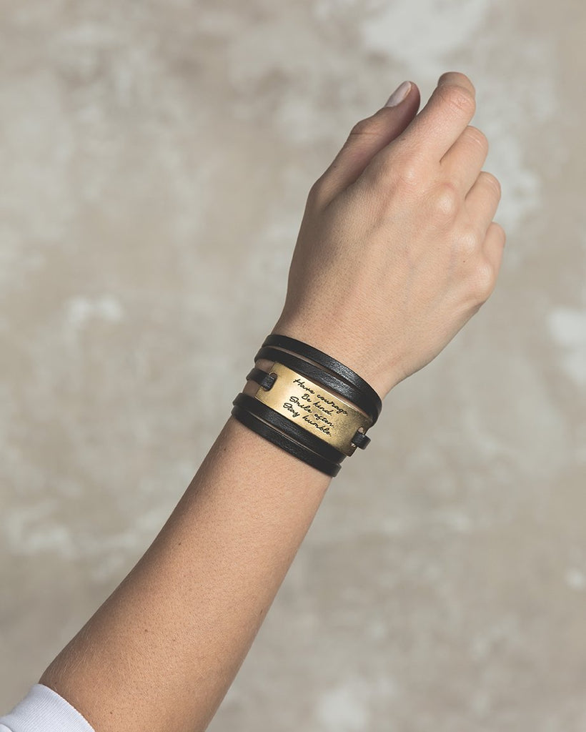 "What if I fall? Oh my darling, but what if you fly?" Plate in Gold or Silver