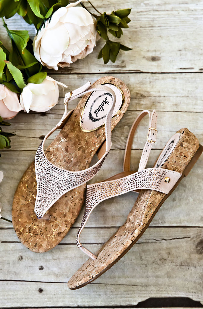 EVIE EMBELLISHED SANDALS-BLUSH