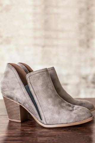 Alana Ankle Boots-Grey