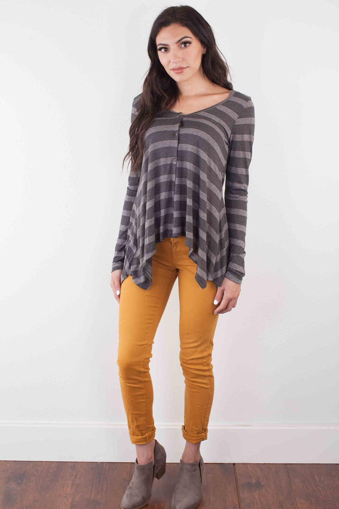 Nadia Top-Dark Grey