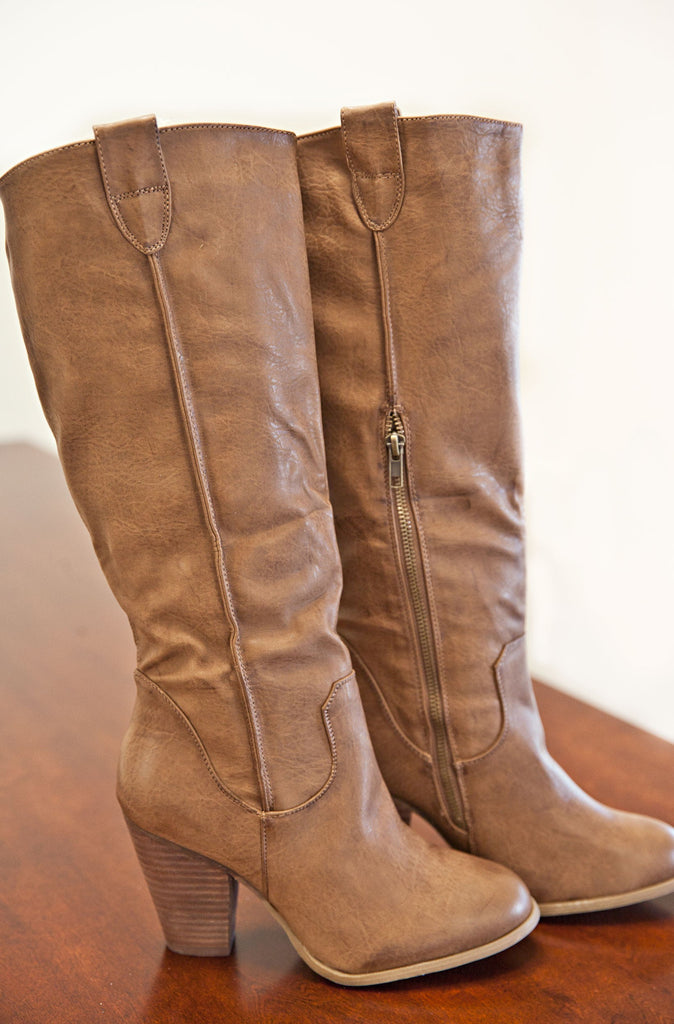 Fall Rush Boots- Nude