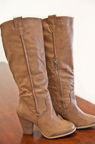 Fall Rush Boots- Nude