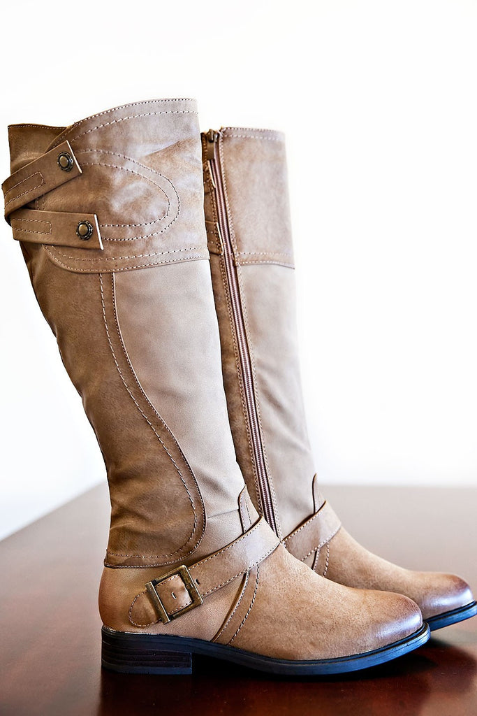 Avenue Lane Boots- Nude
