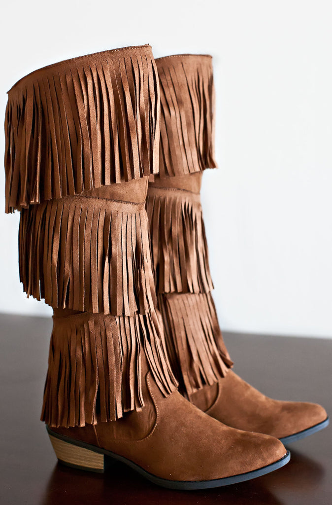 AVERY FRINGE BOOTS