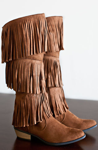 AVERY FRINGE BOOTS