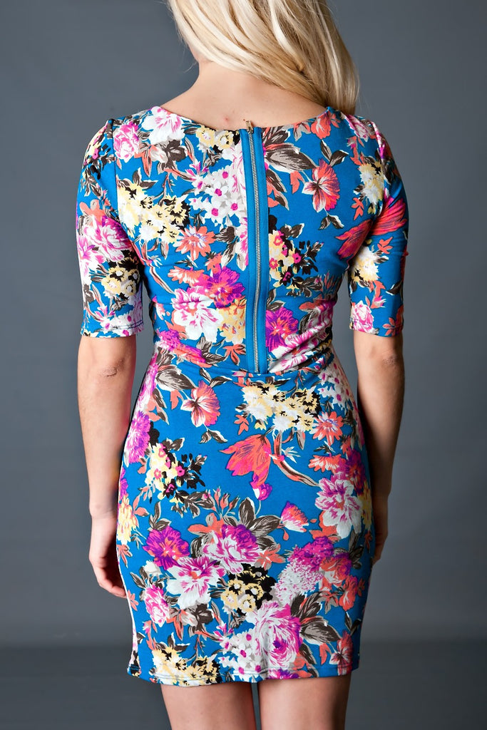 VIBRANT BLOOMS DRESS