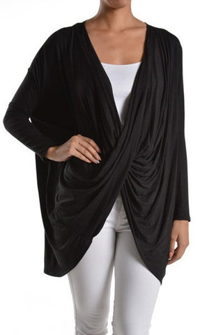TUNIC LOVE TOP-BLACK