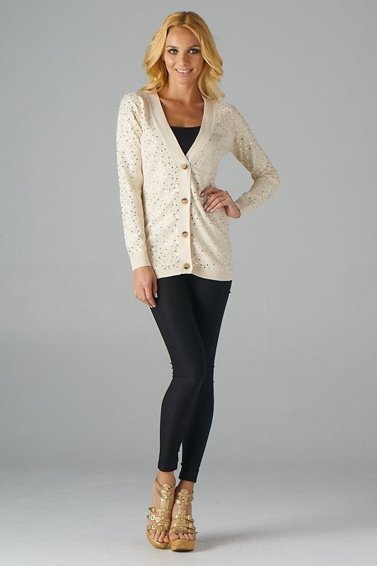 WITH SPARKLE CARDIGAN