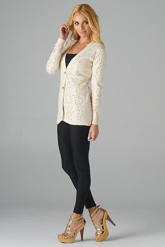 WITH SPARKLE CARDIGAN