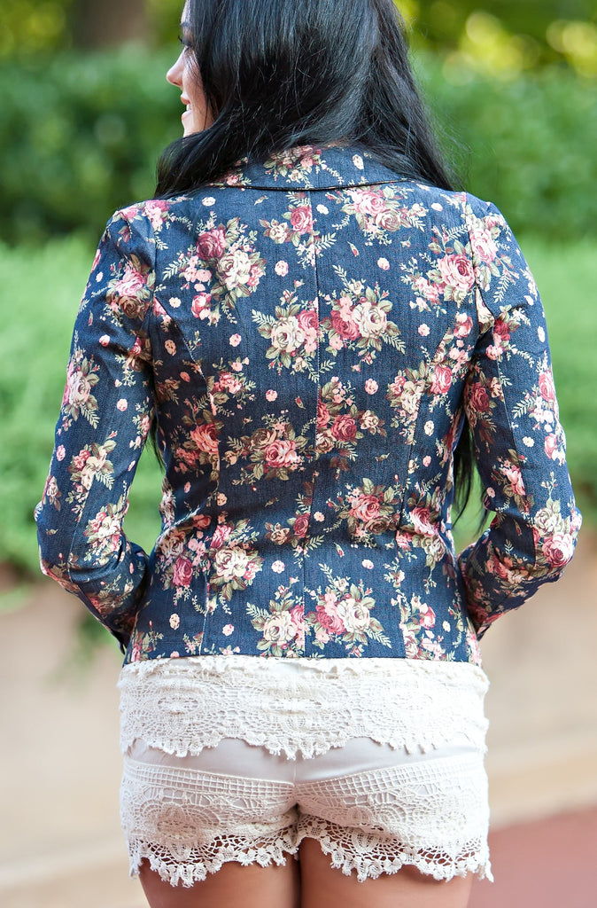 Floral Print Blazer