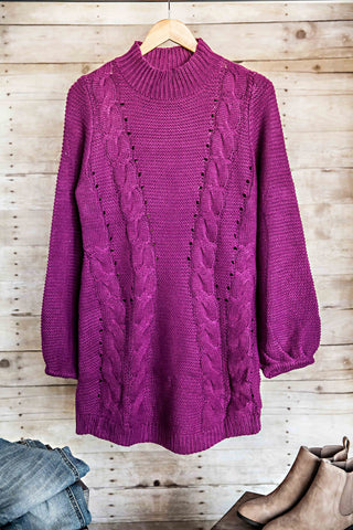 Lyndsey Sweater-Magenta