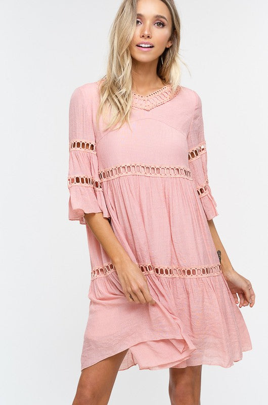 Charlotte Dress- Blush