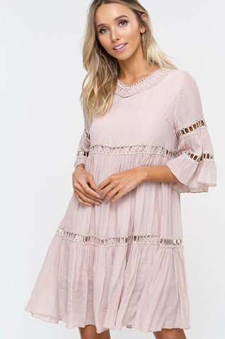 Charlotte Dress-Champagne