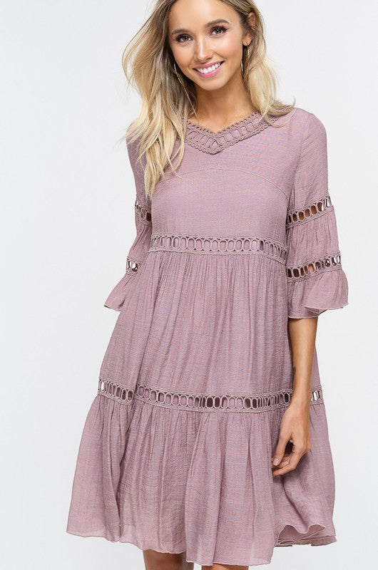 Charlotte Dress-Champagne