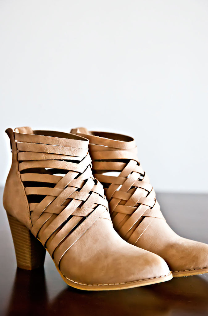 Way Out Booties-Camel