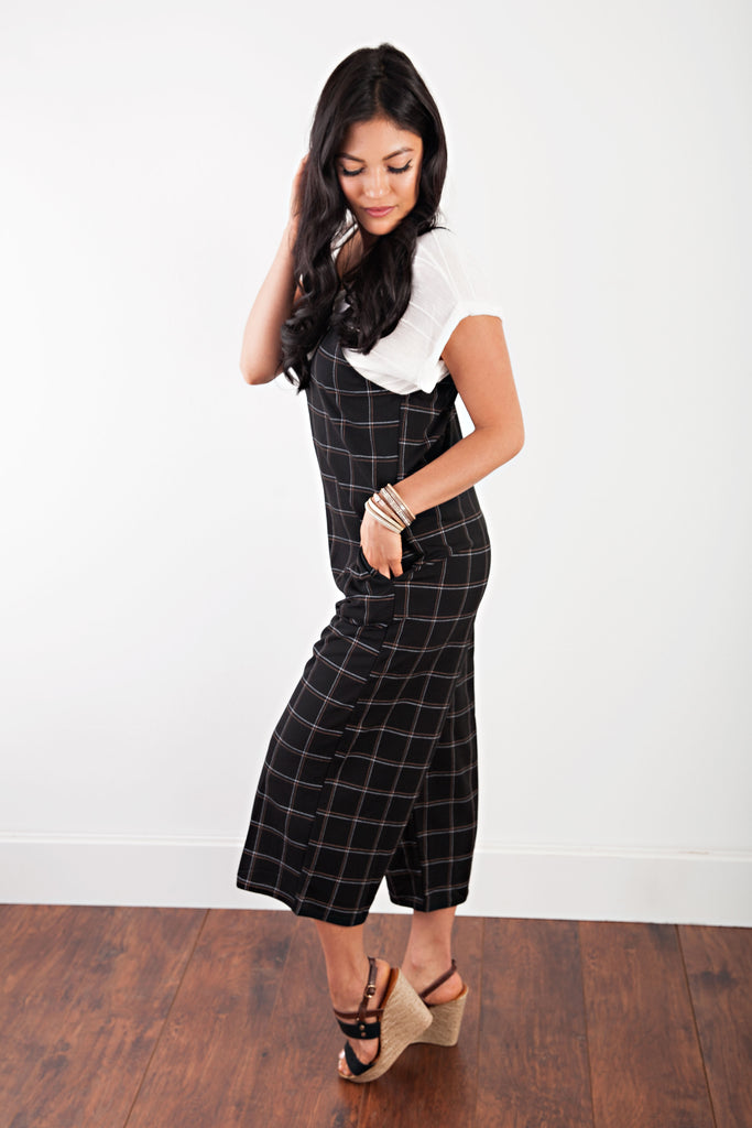 PLAID JUMPSUIT