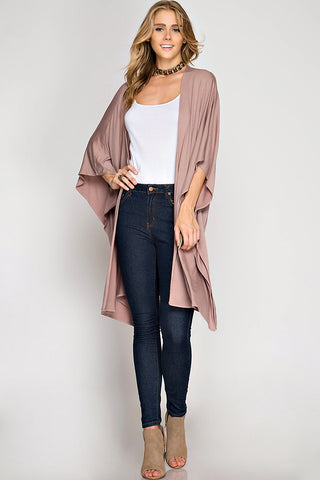 Take It Easy Cardigan-Mocha