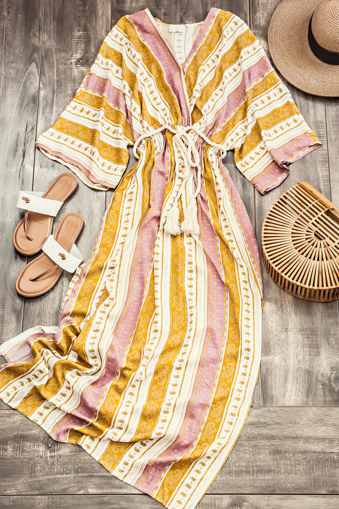 Golden Dreams Maxi Dress