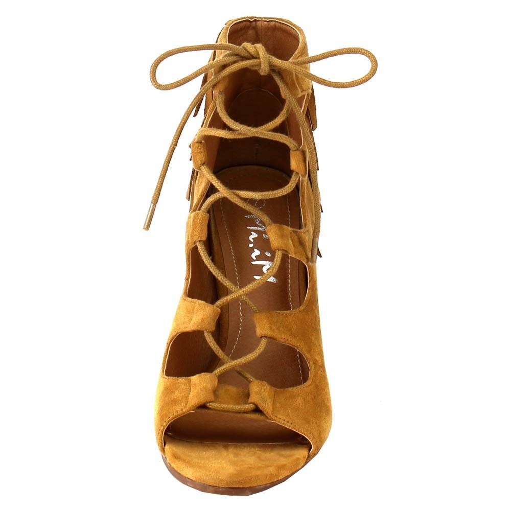 MERIDA HEEL SANDALS-CAMEL