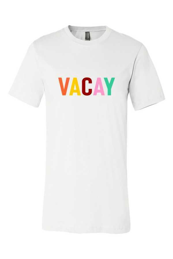 Vacay Tee-White