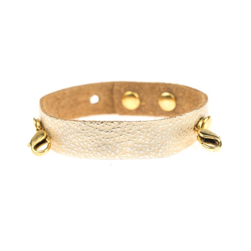 Champagne Leather Cuff