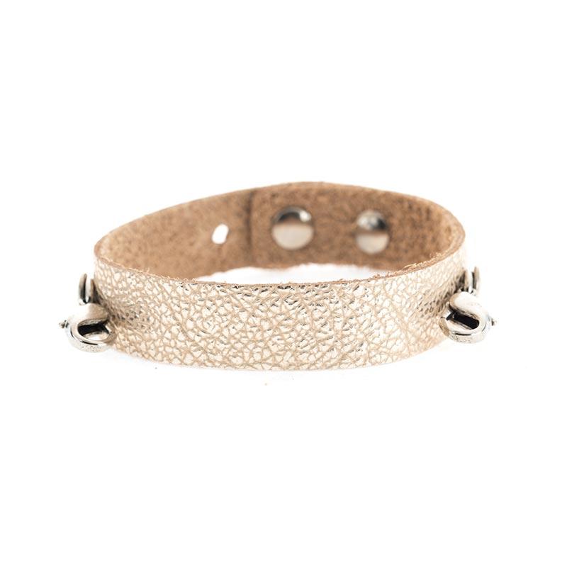 Champagne Leather Cuff