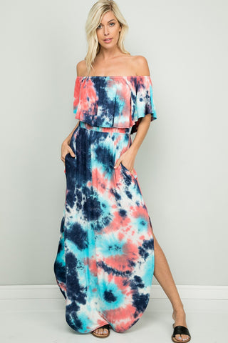 Splash Of Color-Coral/Blue