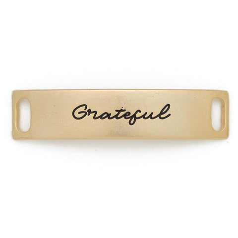 Grateful Plate-Gold or Silver