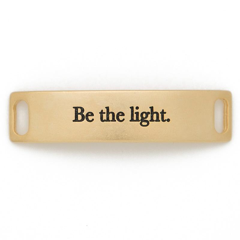 Be The Light Plate-Gold or Silver