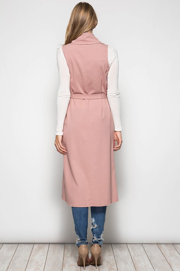 Sleeveless Trench-Taupe