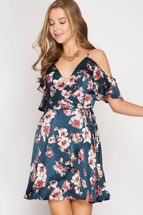 My Beloved Floral Dress-Plum