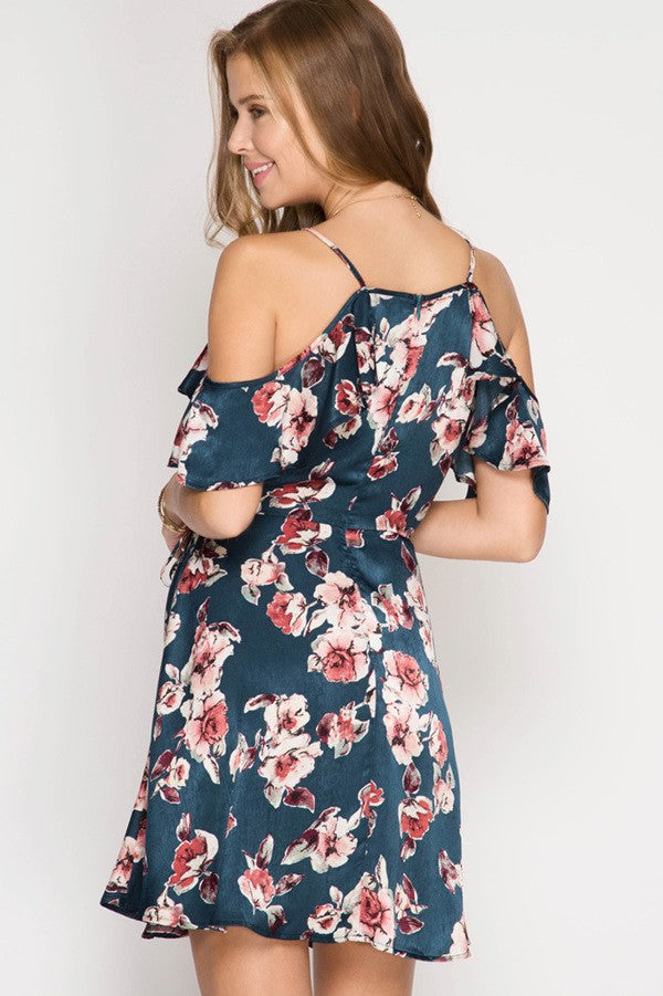 My Beloved Floral Dress-Plum