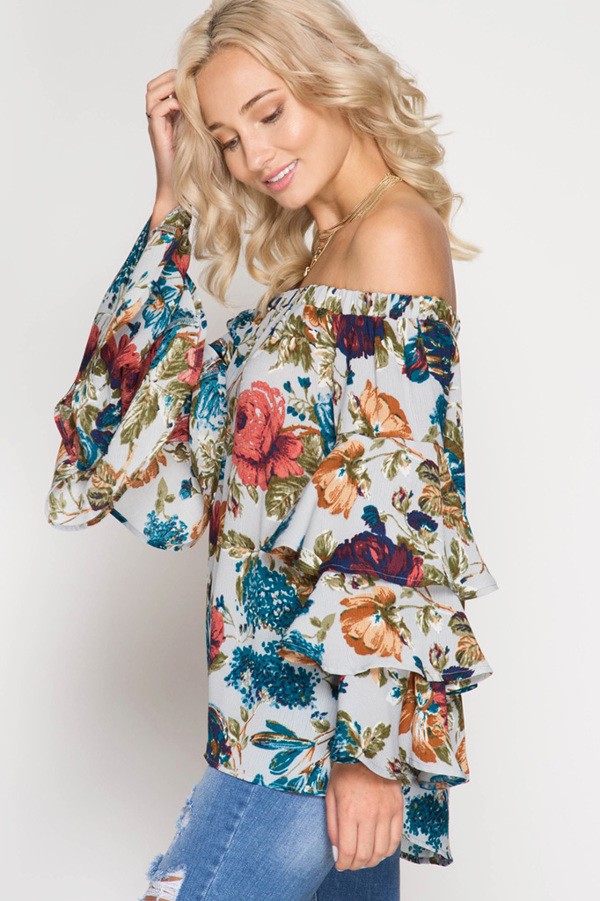 Latest Obsession Floral Print Top