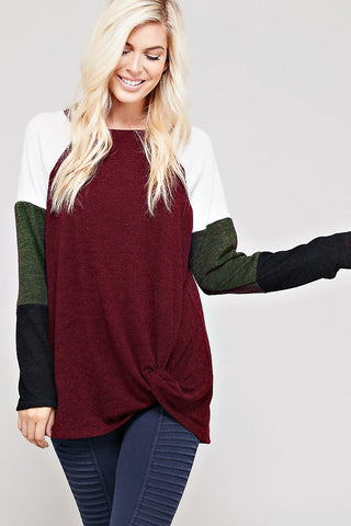 Juno Sweater-Burgundy