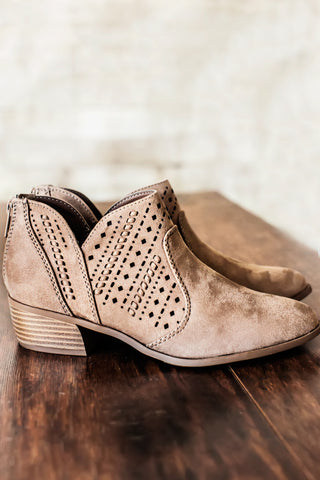 Harlow Ankle Boots-Taupe