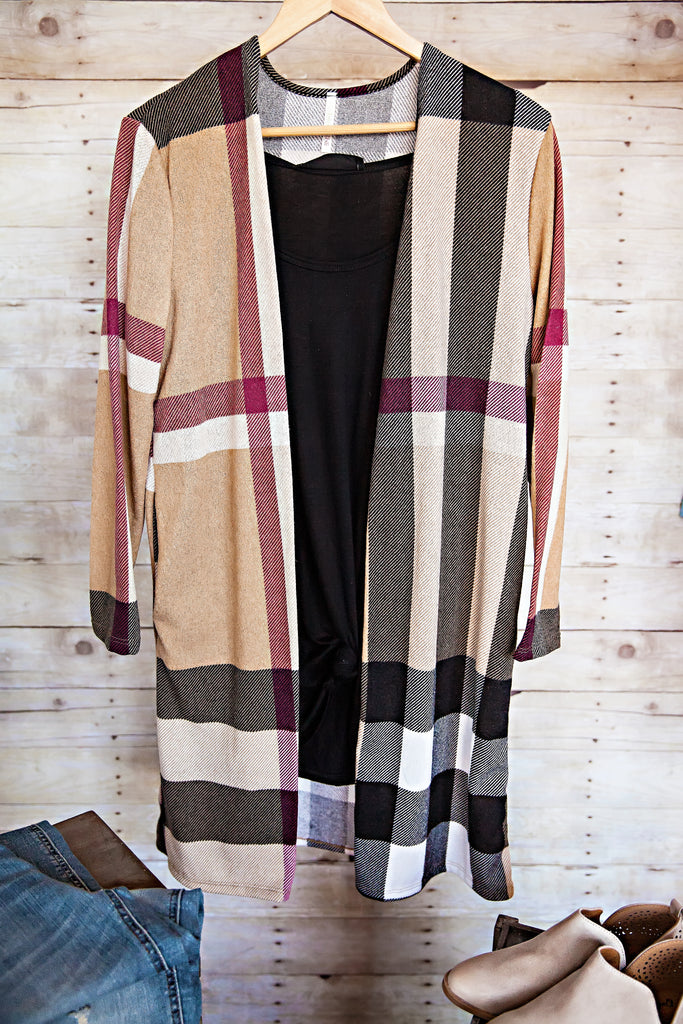 Allyson Cardigan-Taupe