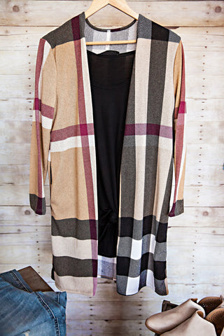 Allyson Cardigan-Taupe