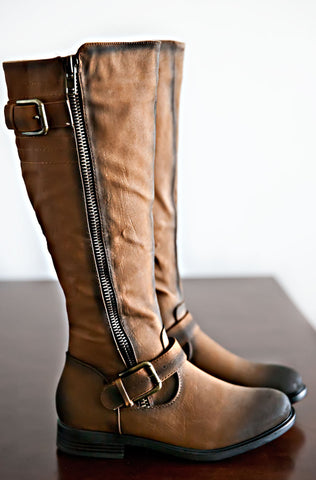 Amara Boots-Cognac