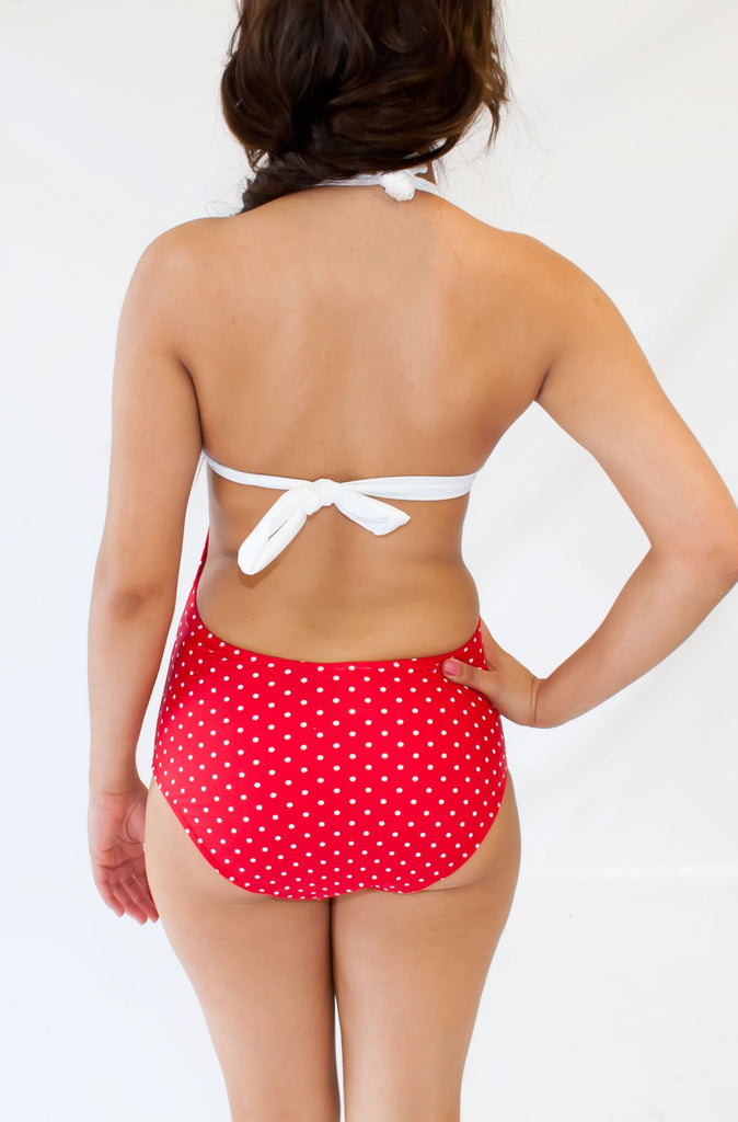 Cute As A Button Swimsuit Navy