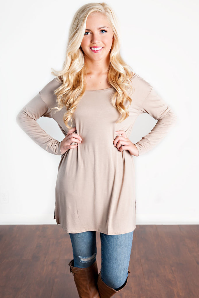 Believe In Bliss Top-Mocha