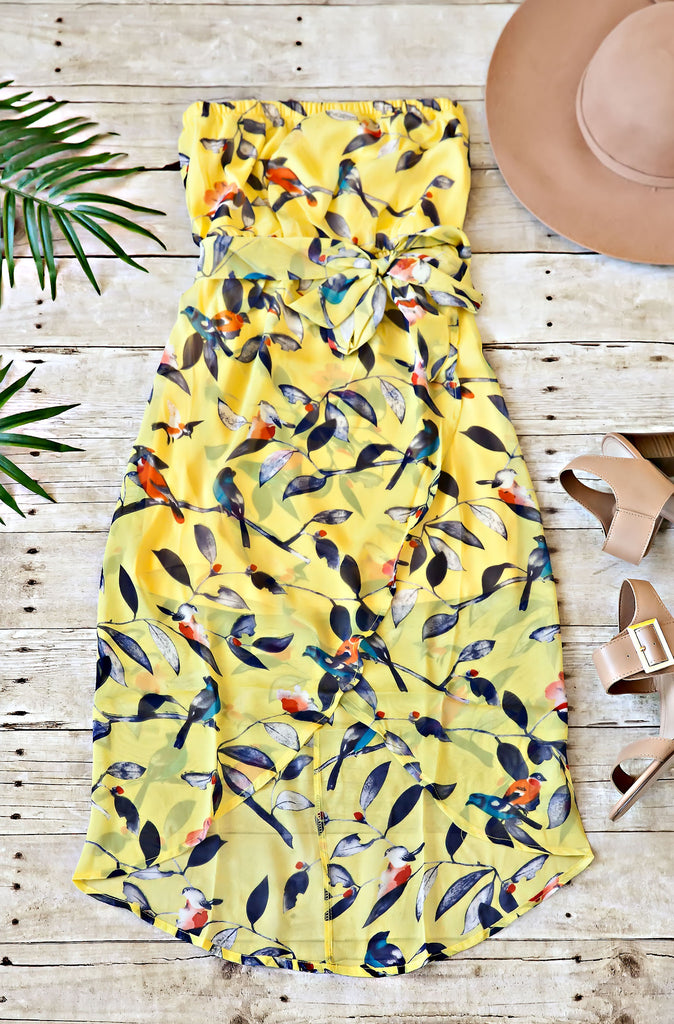 Birdie Dress in Yellow