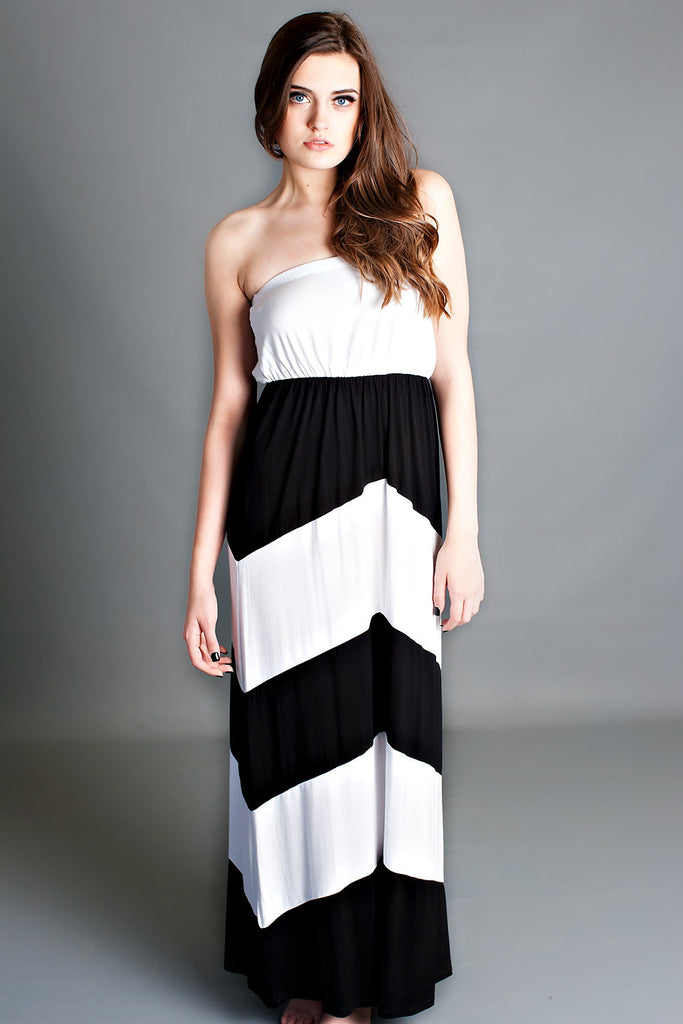 Modern Times Colorblock Maxi Dress