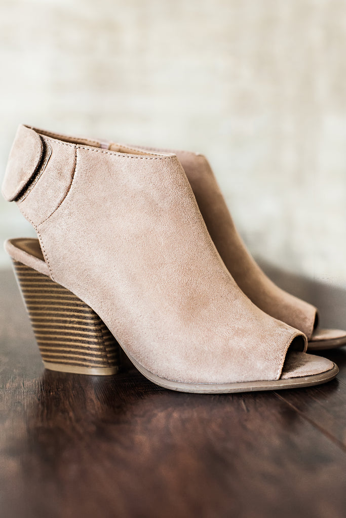 Brynn Ankle Booties-Taupe